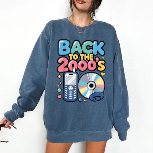 Back To The 2000s Retro Nostalgia Comfort Colors Sweatshirt - Figerry