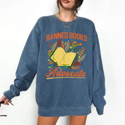 Banned Books Week Read Banned Books Reader Comfort Colors Sweatshirt - Bookorys