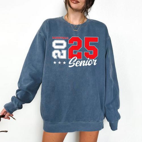 Basketball Senior Night Basketball Senior 2025 Graduation 79 Comfort Colors Sweatshirt - Best Gift Smart
