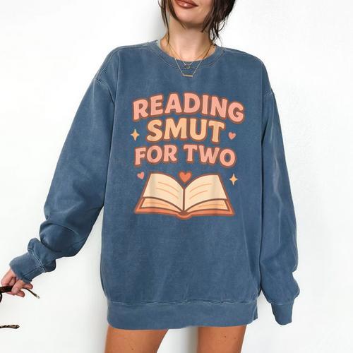 Book Lover Pregnancy Announcement Reveal Smut Comfort Colors Sweatshirt - Bookorys CA