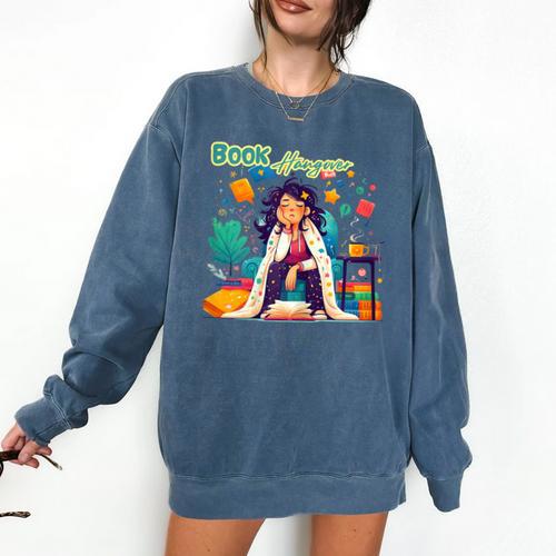 Book Lover Woman Woman Book Hangover Comfort Colors Sweatshirt - Bookorys CA