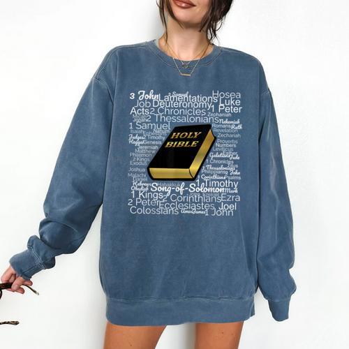 Books Of The Bible Comfort Colors Sweatshirt - Bookorys DE