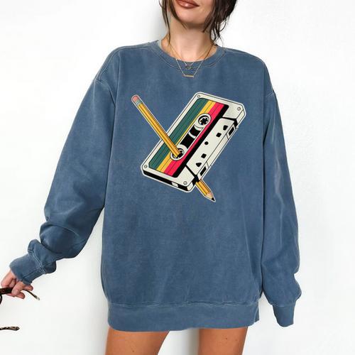 Cassette 90s Costume Party Nostalgia Comfort Colors Sweatshirt - Figerry