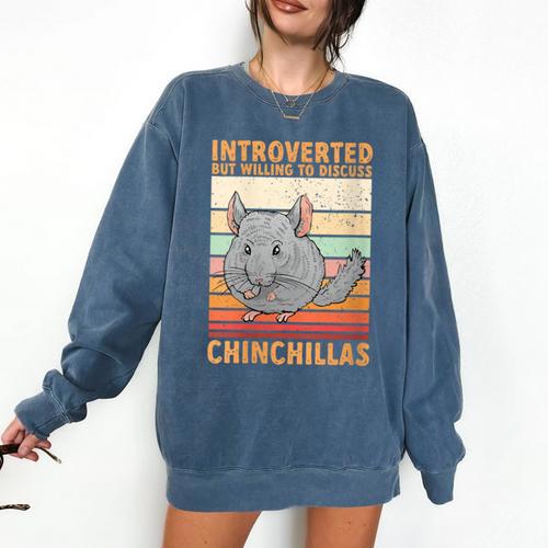 Chinchilla Owner Introvert Chinchilla Comfort Colors Sweatshirt - Raresse
