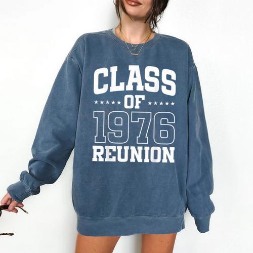 Class Of 1976 Reunion 50 Years Alumni Graduation High School Comfort Colors Sweatshirt - Best Gift Smart