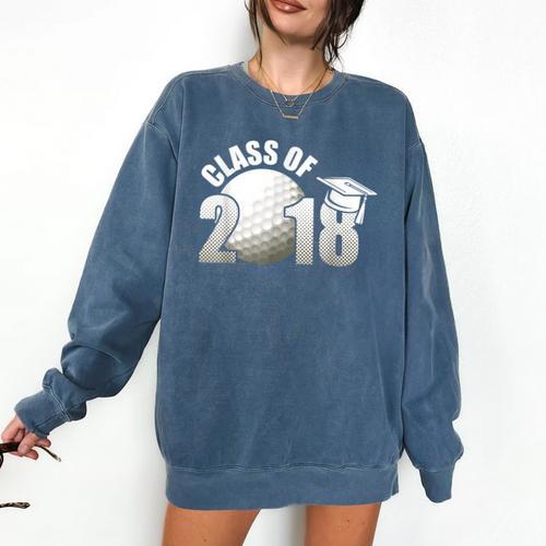 Class Of 2018 Shirts Graduation Senior Golf Comfort Colors Sweatshirt - Best Gift Smart