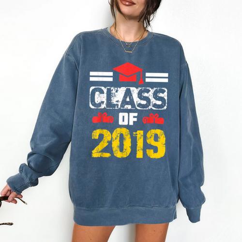 Class Of 2019 Graduation Senior High School College Comfort Colors Sweatshirt - Best Gift Smart