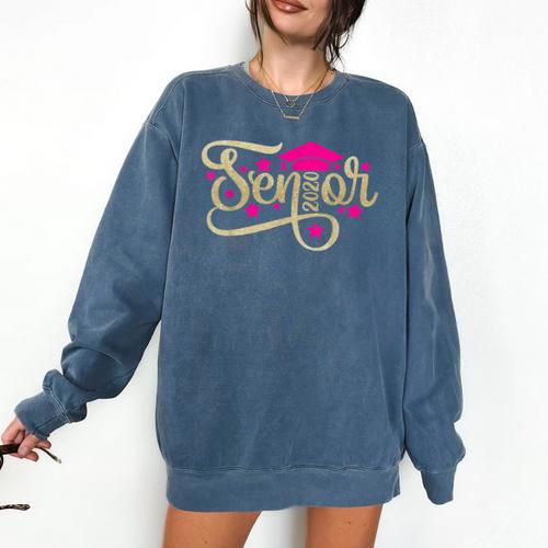 Class Of 2020 Girl Graduation SENIOR Class Of 2020 Comfort Colors Sweatshirt - Best Gift Smart