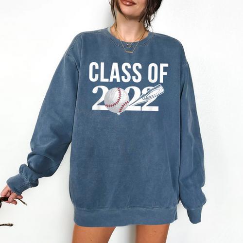 Class Of 2022 Graduation Senior Baseball Player Comfort Colors Sweatshirt - Best Gift Smart
