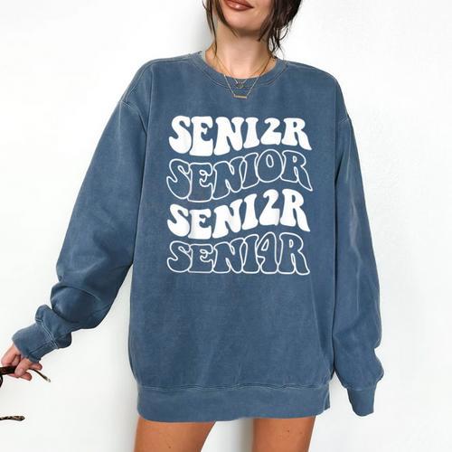 Class Of 2024 High School Senior Graduation Groovy Wave Comfort Colors Sweatshirt - Best Gift Smart