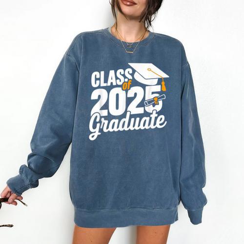 Class Of 2025 Graduate 2025 Graduation Comfort Colors Sweatshirt - Best Gift Smart