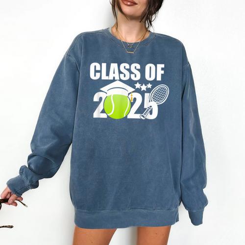 Class Of 2025 Graduation Senior Tennis Player Comfort Colors Sweatshirt - Best Gift Smart