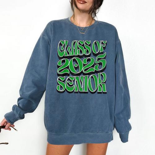 Class Of 2025 Senior Green Student Graduation Comfort Colors Sweatshirt - Best Gift Smart