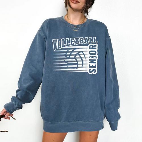Class Of 2025 Volleyball Senior Class 25 Graduation Comfort Colors Sweatshirt - Best Gift Smart