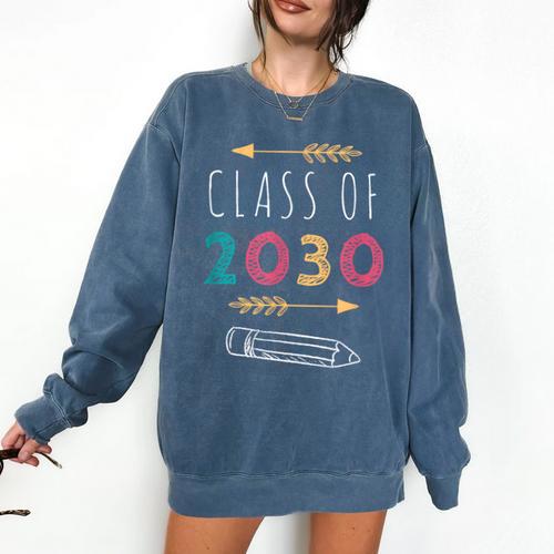 Class Of 2030 Grow With Me 2nd Grade Graduation Comfort Colors Sweatshirt - Best Gift Smart