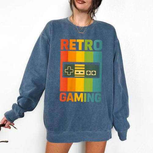 Classic Retro Gaming Nostalgia Comfort Colors Sweatshirt - Figerry
