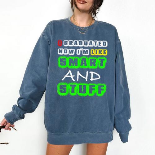 College High School Graduation Senior 2018 TShirt Comfort Colors Sweatshirt - Best Gift Smart