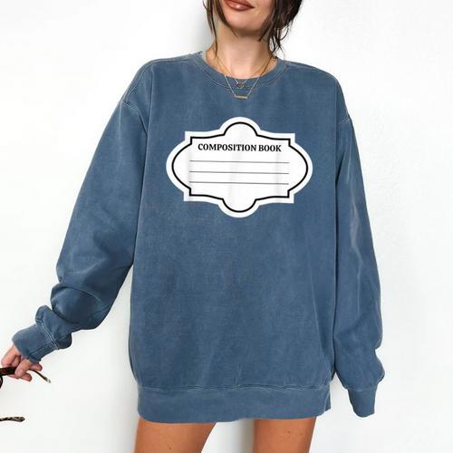 Composition Book Notebook Teacher's Halloween Group Costume Comfort Colors Sweatshirt - Bookorys CA