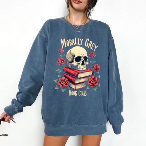 Dark Romance Romantasy Smutty Book Lover Morally Grey Merch Comfort Colors Sweatshirt - Bookorys DE