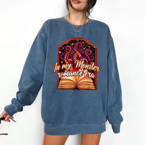 Dark Romance Smut Reader Spicy Book In My Monster Romance Comfort Colors Sweatshirt - Bookorys