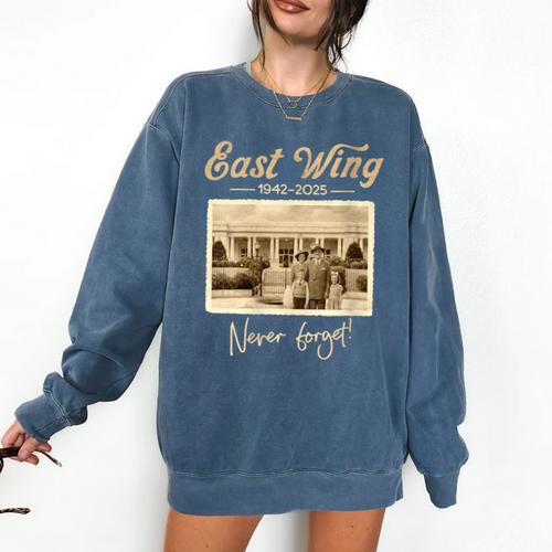 East Wing Never Forget American Vintage Nostalgia Comfort Colors Sweatshirt - Figerry