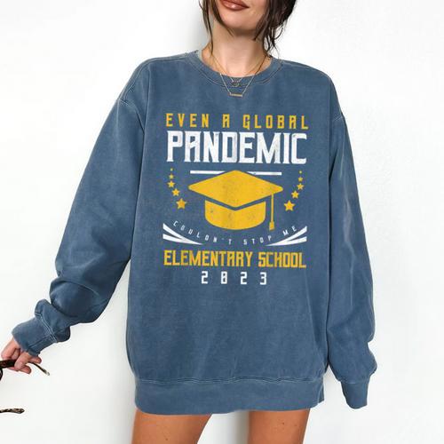 Elementary School 2023 Degree Graduation Graduate Comfort Colors Sweatshirt - Best Gift Smart
