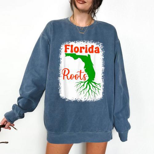 Florida Roots Florida Nostalgia Comfort Colors Sweatshirt - Figerry