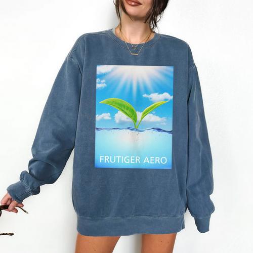 Frutiger Aero Aesthetics Comfort Colors Sweatshirt - Figerry