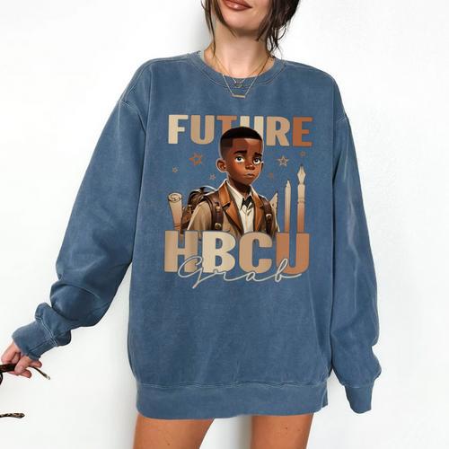 Future HBCU Grad History Boy Kids Graduation HBCU Comfort Colors Sweatshirt - Best Gift Smart