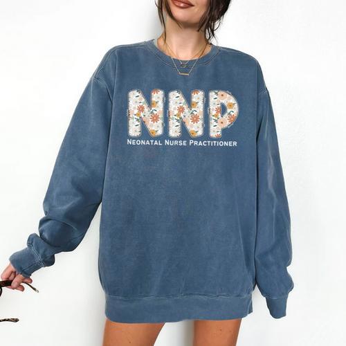 Groovy NNP Neonatal Nurse Practitioner Floral Graduation Comfort Colors Sweatshirt - Best Gift Smart