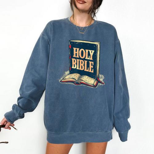 Holy Book Costume For Jesus And Bible Lovers Comfort Colors Sweatshirt - Bookorys