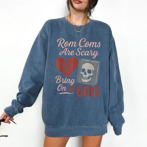 Horror Book Club Creepy Reader Gothic Fiction Thriller Fan Comfort Colors Sweatshirt - Bookorys
