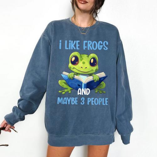 Introvert Herpetologists Amphibian Frog Lover Comfort Colors Sweatshirt - Raresse