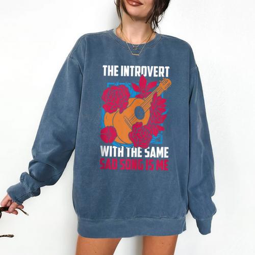 Introvert Singers Singing Sad Song Classical Music Lovers Comfort Colors Sweatshirt - Raresse