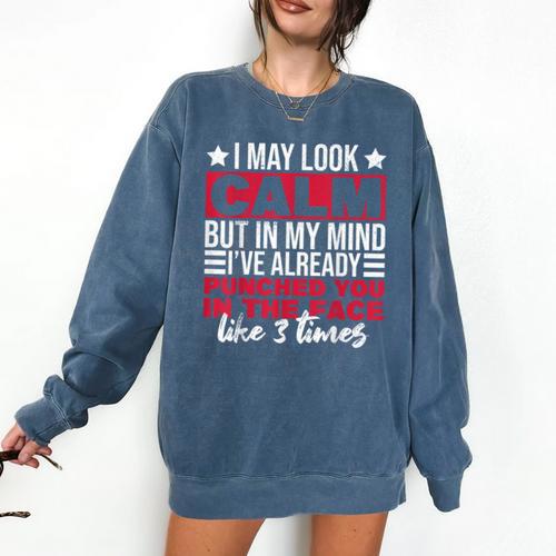 Introverts I May Look Calm But In My Head Comfort Colors Sweatshirt - Raresse