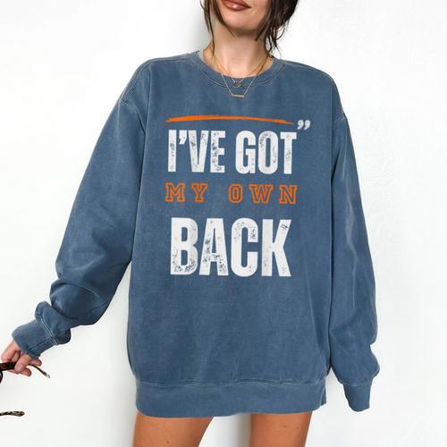 I’VE GOT MY OWN BACK INTROVERT Words On Back Comfort Colors Sweatshirt - Raresse