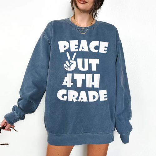 Kids Kids Peace Out 4th Grade For Graduation Comfort Colors Sweatshirt - Best Gift Smart
