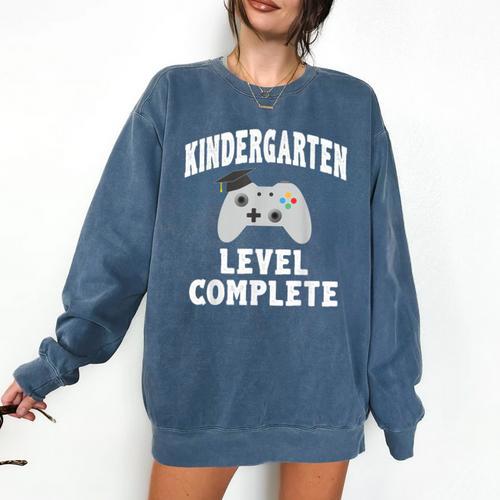 Kindergarten Gamer Graduate Graduation Comfort Colors Sweatshirt - Best Gift Smart