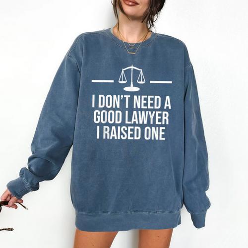 Lawyer Parent Dad Mom Law School Graduation Comfort Colors Sweatshirt - Best Gift Smart