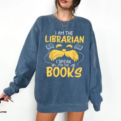 I Am Librarian Book Reader Library Book Reading Comfort Colors Sweatshirt - Bookorys