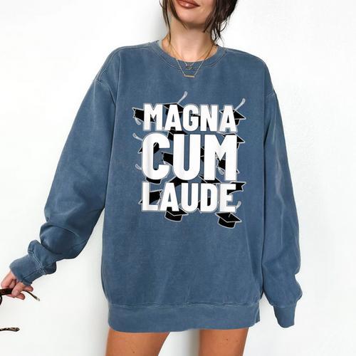 Magna Cum Laude Graduation Comfort Colors Sweatshirt - Best Gift Smart