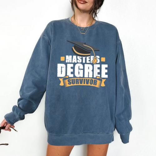 Masters Degree Survivor Graduation For MBA Graduate Comfort Colors Sweatshirt - Best Gift Smart
