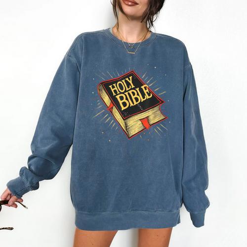 Nice Holy Book Costume For Bible Lovers Comfort Colors Sweatshirt - Bookorys