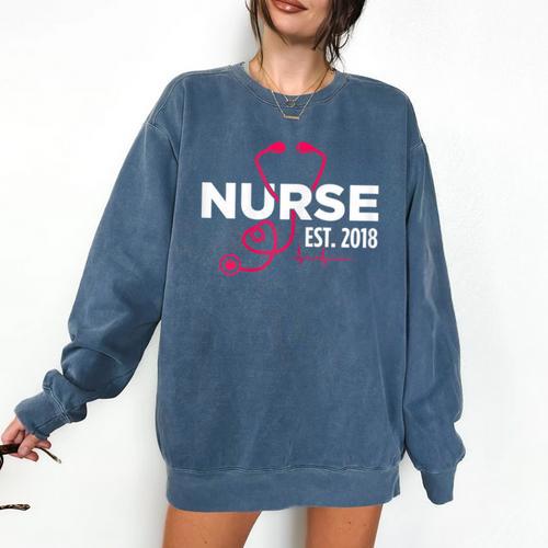 Nurse Graduate Graduation 2018 Nursing School Shirt Comfort Colors Sweatshirt - Best Gift Smart