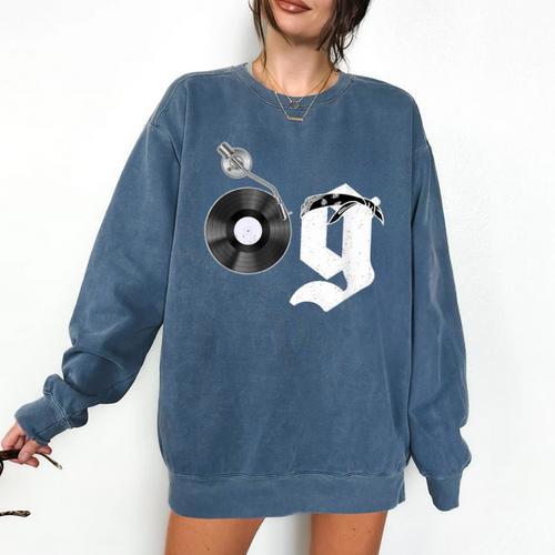 Old School Dad OG Hip Hop Head Vinyl Retro 80s90s Nostalgia Comfort Colors Sweatshirt - Figerry