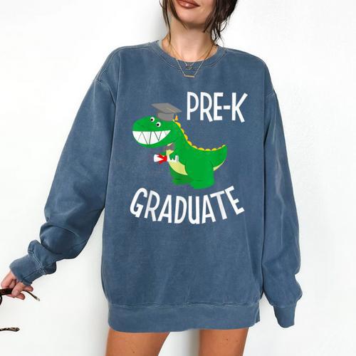 Preschool Graduation Preschooler Dinosaur Pre-K Dino Kids Comfort Colors Sweatshirt - Best Gift Smart