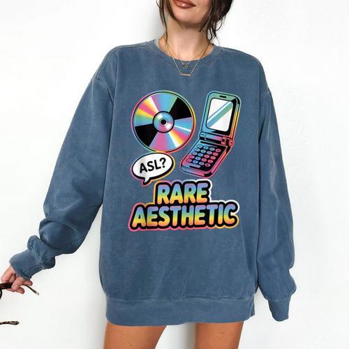 Rare Aesthetic Retro Nostalgia Y2K Vibes Comfort Colors Sweatshirt - Figerry