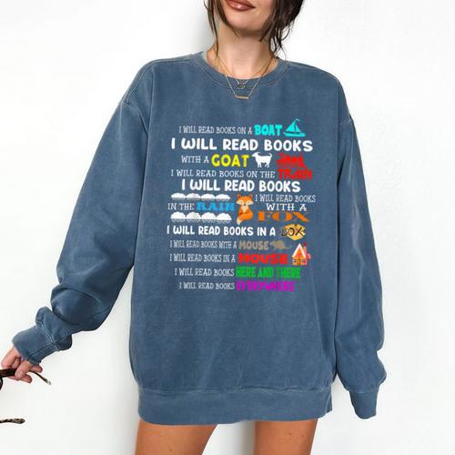Read My Shirt Day For Kids Boy Girls i Will Read Book Comfort Colors Sweatshirt - Bookorys CA