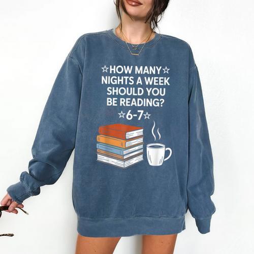 Reading 6-7 Six Seven Meme English Teacher Book Lover Comfort Colors Sweatshirt - Bookorys