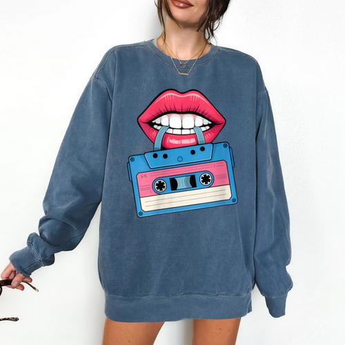 Retro 80s And 90s Cassette Perfect For Nostalgia Comfort Colors Sweatshirt - Figerry